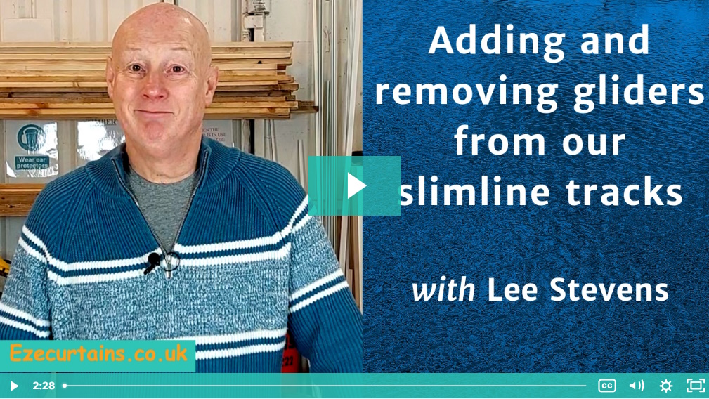 adding and removing gliders from the slimline track