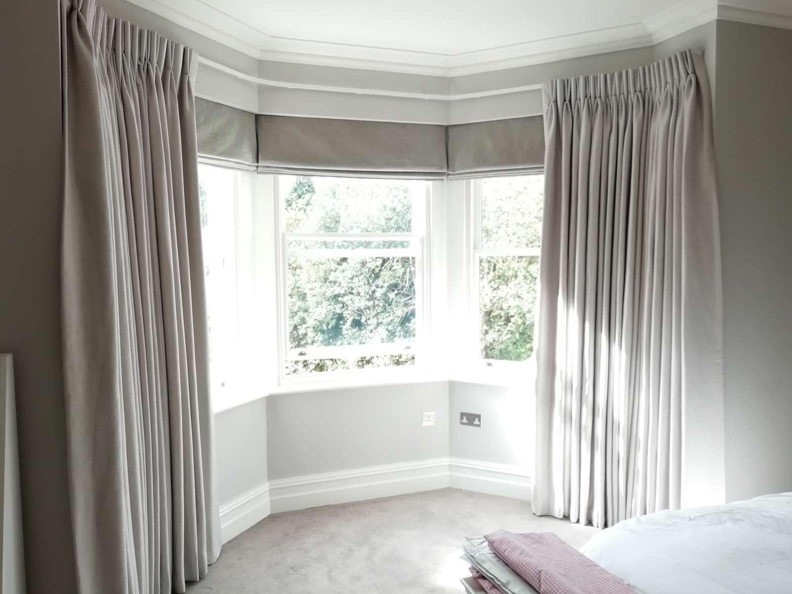 Double Pleat Blackout Lined Curtains