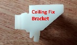 Discreet Ceiling Fix Curtain Track Brackets
