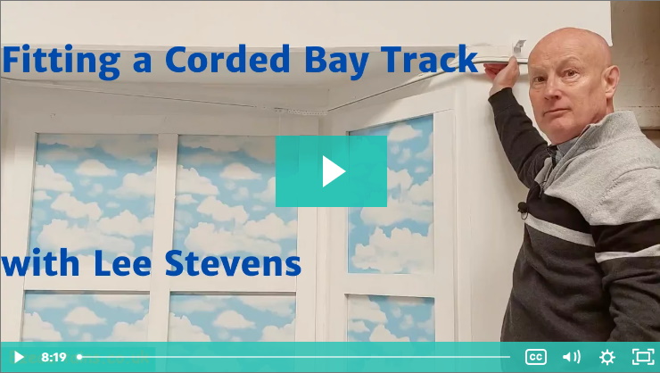 fitting a corded bay window curtain track video
