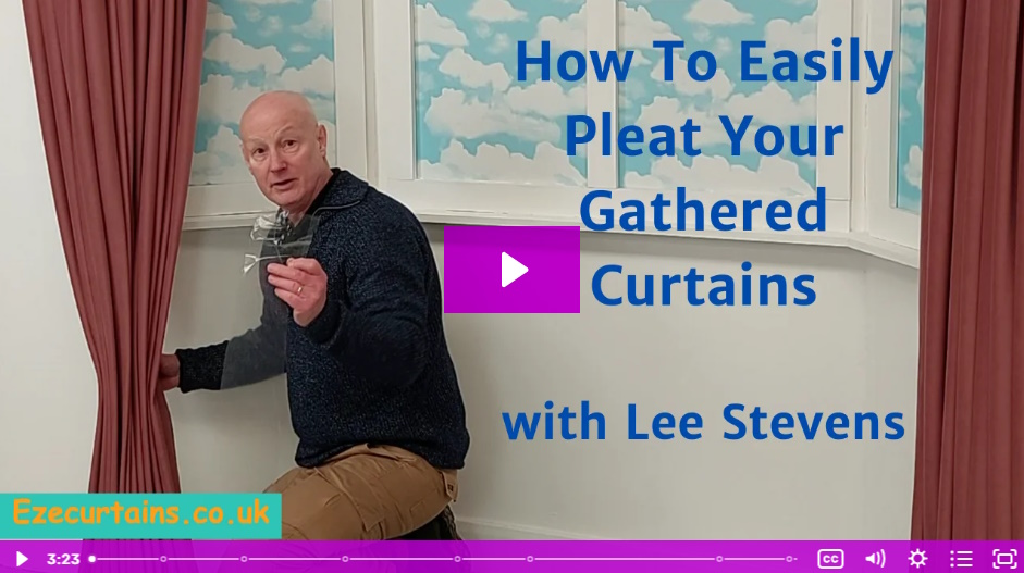 how to dress curtains video