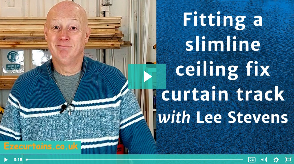 how to fit a slimline ceiling fix track