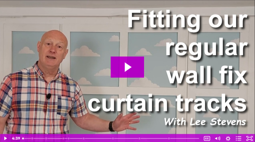 fot our regular wall mount curtain track