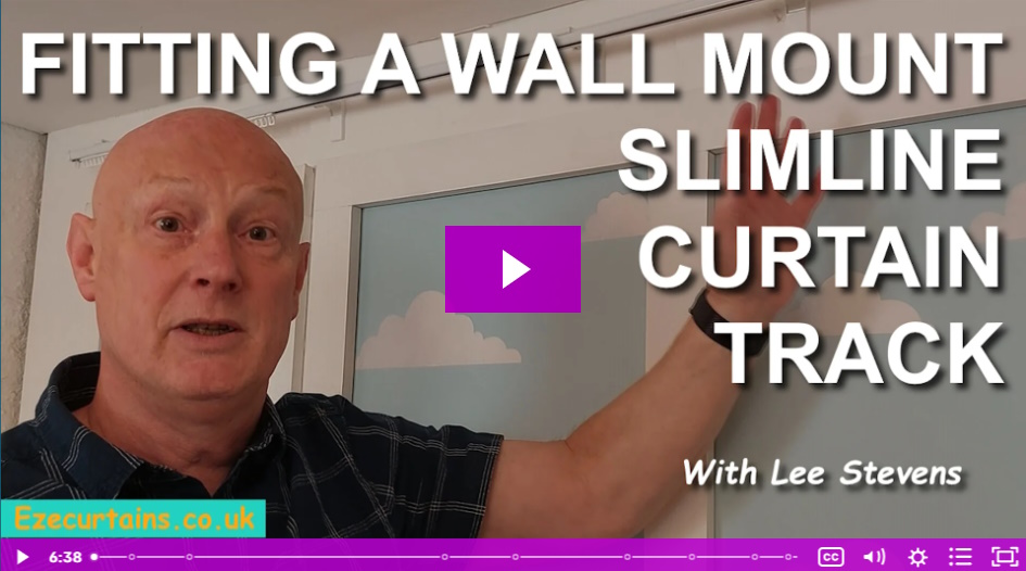 fitting a slimline wall mount curtain track