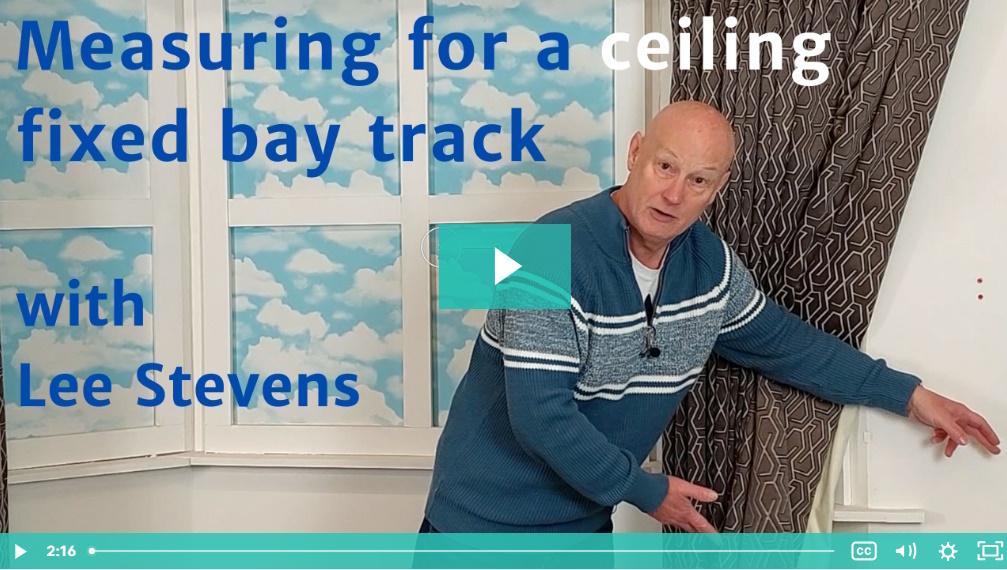 measuring for a ceiling fix bay track