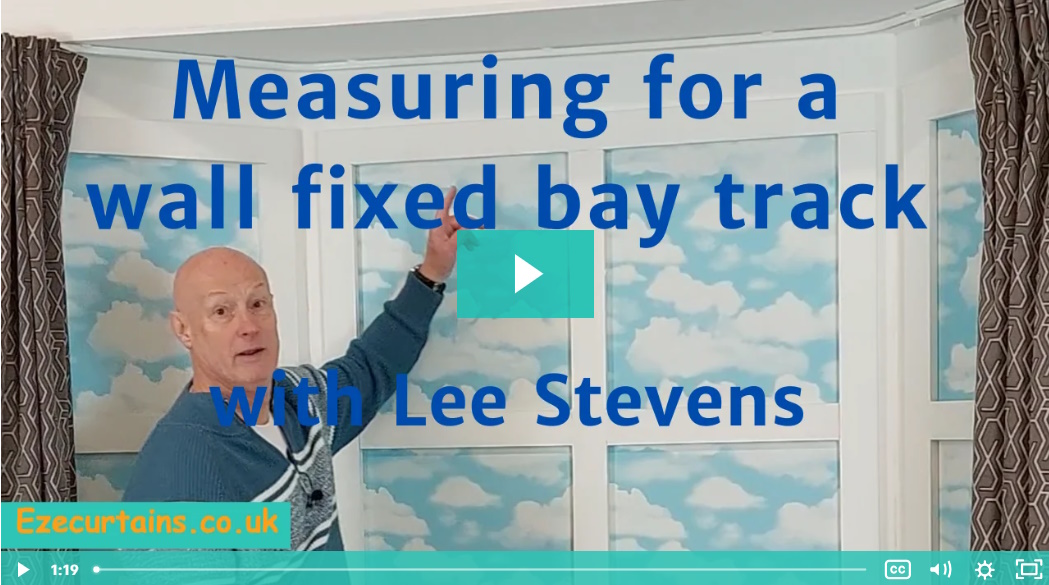 measuring for a wall fix bay window curtain track