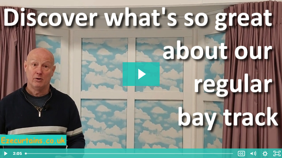 bay window curtain track