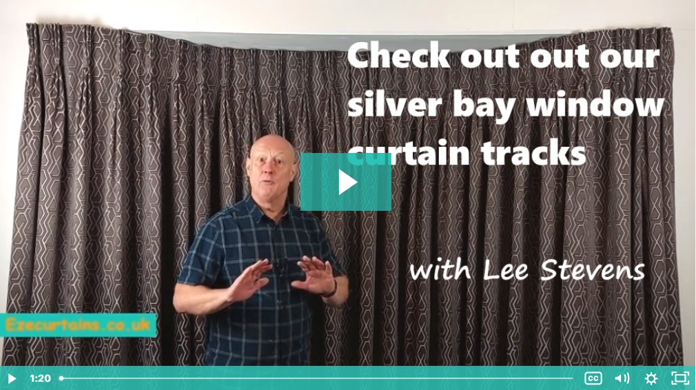 silver bay window curtain track video