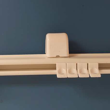 slimline curtain track ceiling bracket