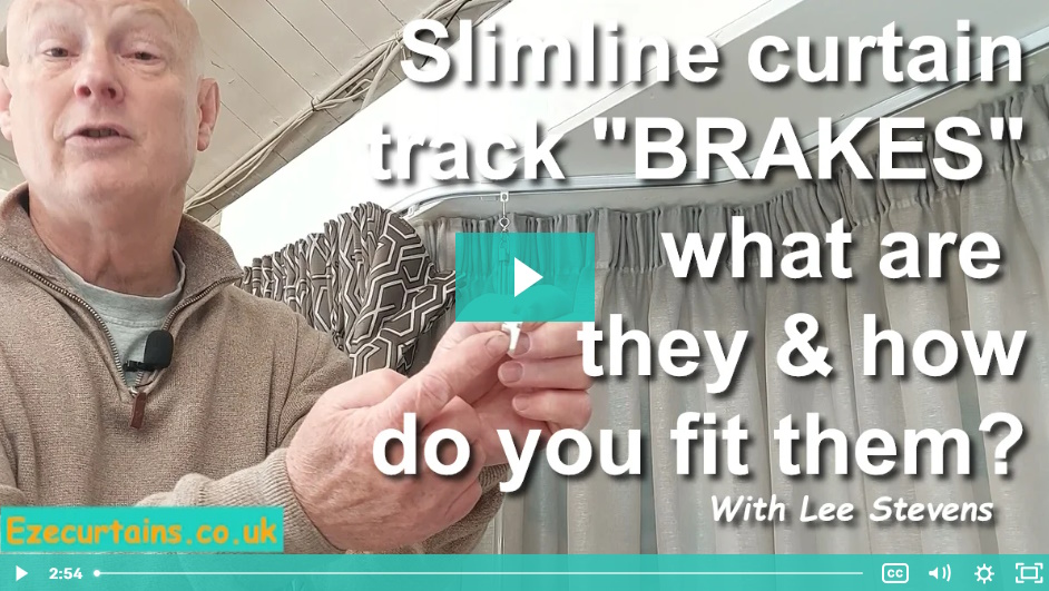 slimline curtain track brakes video
