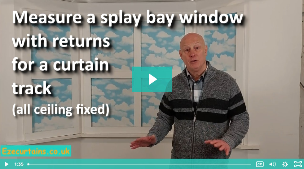 measure splay bay with returns all ceiling fixed