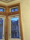 Custom made bay window curtain track