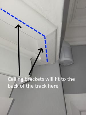 curtain track position
